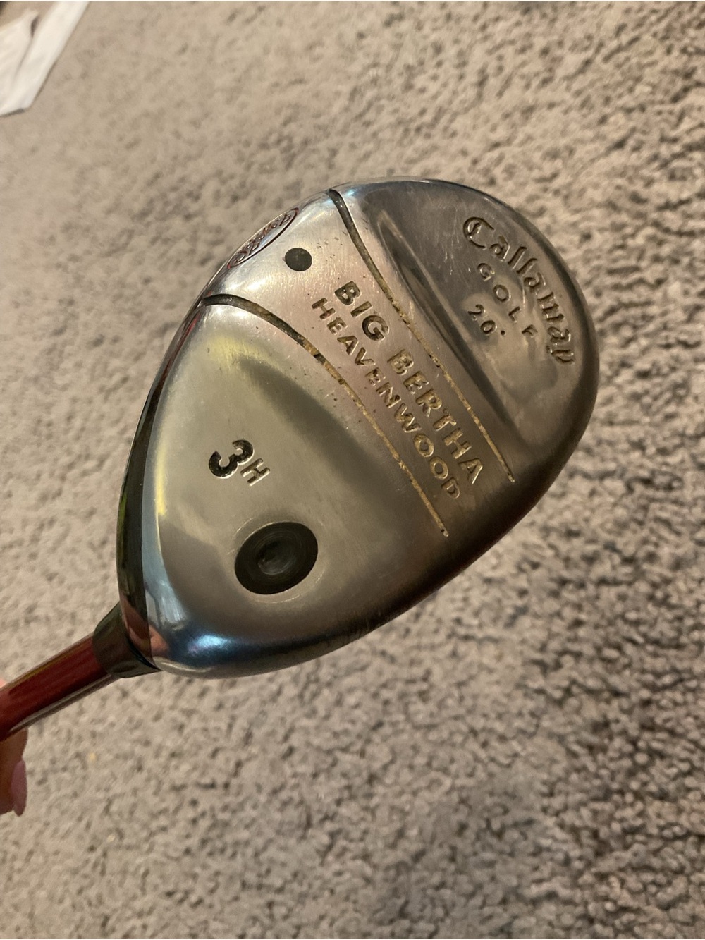 Callaway Big Bertha Heavenwood 3H Hybrid Vintage Golf Club- Silver Metallic
